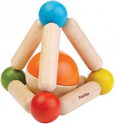 PlanToys formuojamas barškutis triangle