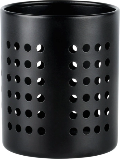 Durable stainless steel with a matte black finish
