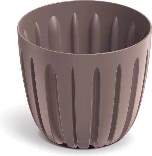 Plastic Flower Pot Wario 16.8 cm marsala