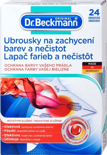 Dr. Beckmann spalvų ir nešvarumų surinkimo servetėlės iš mikropluošto 24 vnt.