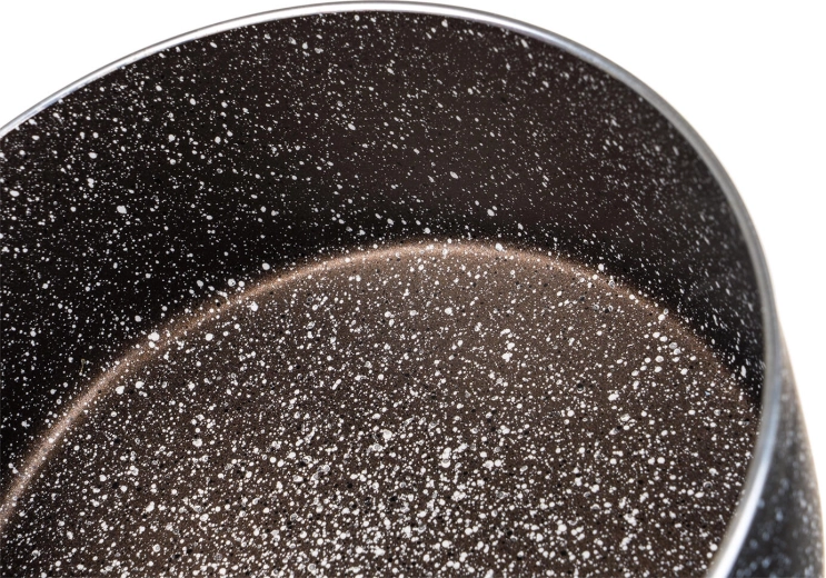 2-layer non-stick coating with marble texture