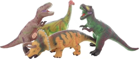 Guminis garsinis dinozauras su baterijomis