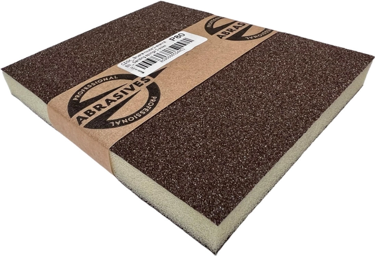 Double-sided sanding sponge 120 × 95 × 10 mm, grit 180