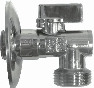 Washing machine valve with check valve and filter 1/2" x 3/4"