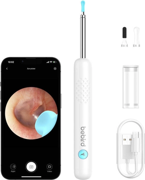 Bebird R1 otoskopas su kamera ausų valymui – baltas