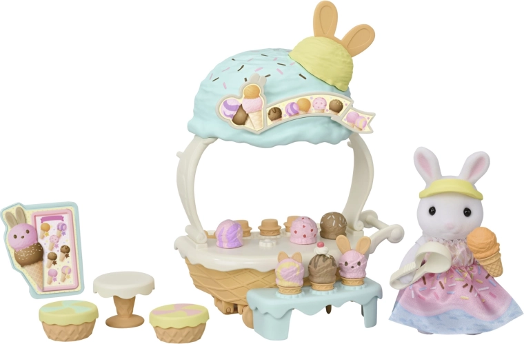 Sylvanian Families Ice Cream Stand with Figure