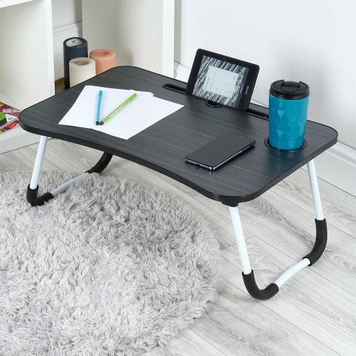 Tablet slot and cable pass-through