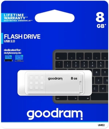 Pendrive GOODRAM UME2 8GB USB 2.0 White