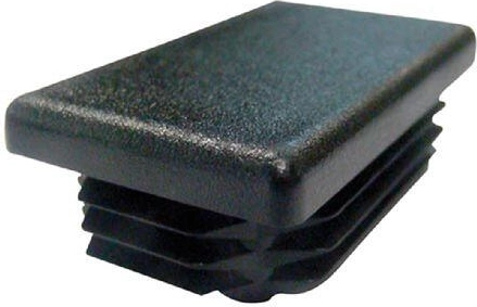 Stačiakampė kamštelė 60 × 40 mm iš LDPE, juoda (10 vnt.)