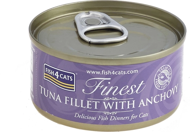 Cat canned food tuna with anchovies 70 g FISH4CATS Finest