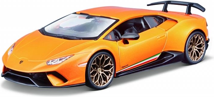 Metalinis modelis BBURAGO 1:24 LAMBORGHINI Huracán Performante, oranžinis