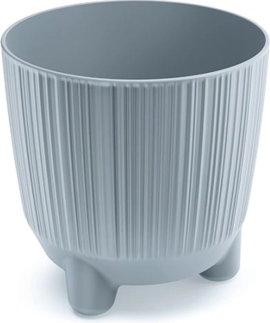 Ryfo N flower pot with legs 12.6 cm light grey