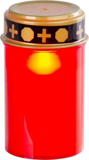 Kapinių LED žvakė MagicHome 12 cm raudona