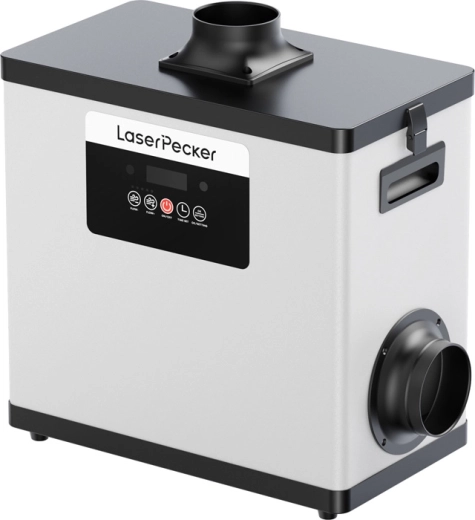 LaserPecker dūmų ištraukėjas, skirtas LX2