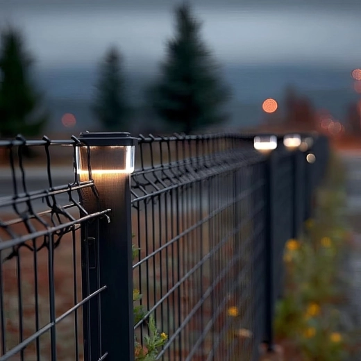 Lighting for posts and fencing