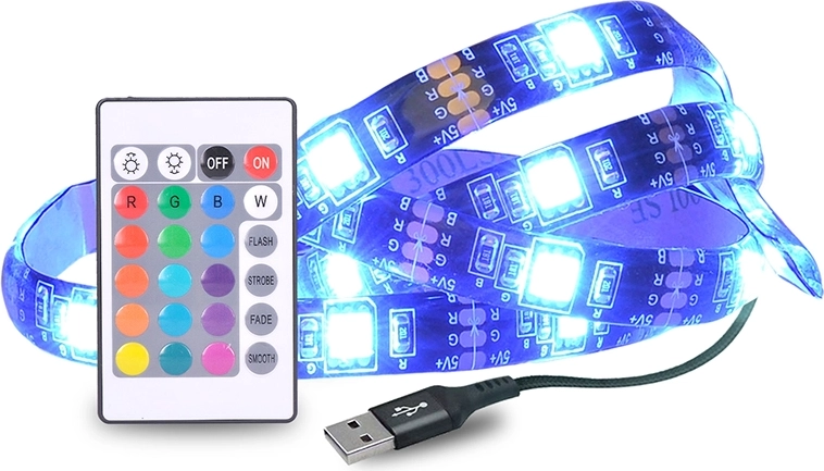 RGB apšvietimas su nuotoliniu valdymu
