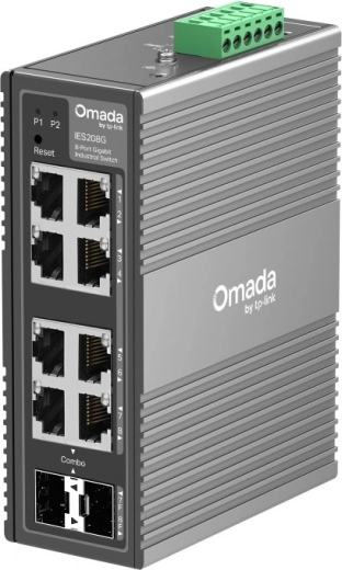Industrial Gigabit Switch OMADA IES208G, 8-port