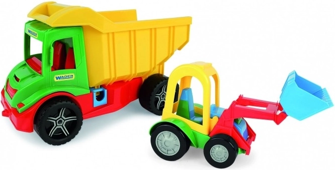 Transporto priemonės „Multi Truck“ su savivarčiu ir „Buggy“ krautuvu