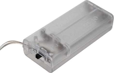 Maitinimas 2× AA ir saugesni LED