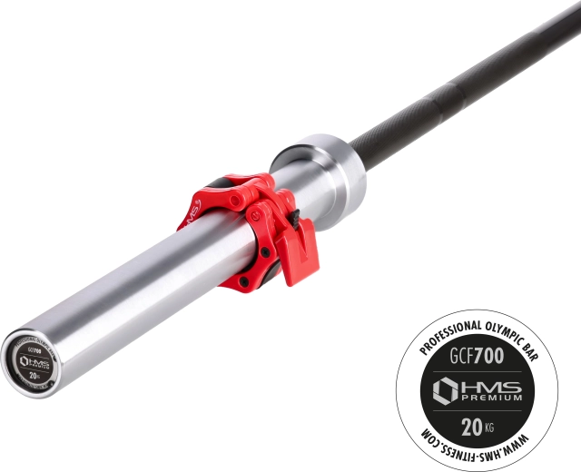 HMS Premium GCF700 Olympic Barbell 20 kg, 220 cm, 50 mm