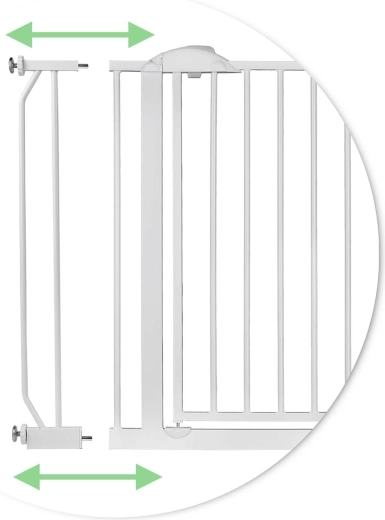 Plotis 75–105 cm su praktiškais prailginimais
