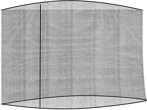 Mosquito net for a garden parasol 3 m, black - 1 piece
