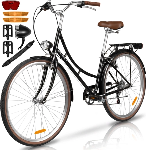 Women's city bike Avilo black