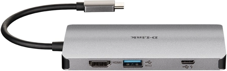 D-Link USB-C multiport hub with HDMI, Ethernet and SD/microSD reader