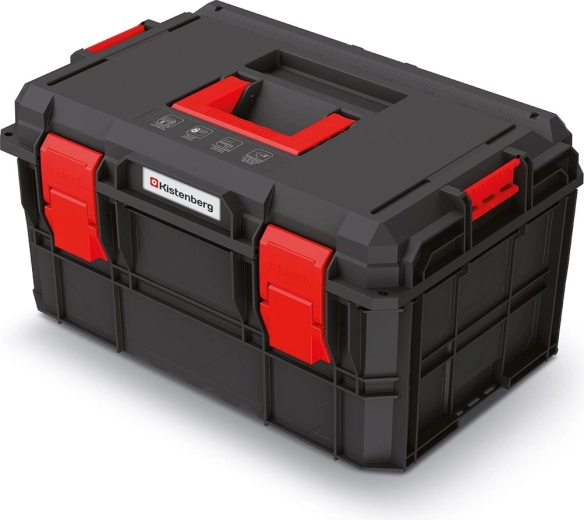 Modulinis įrankių lagaminas X-Block Pro, 546 × 380 × 307 mm, juodas