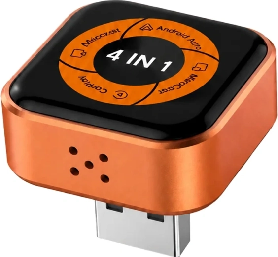 Carlinkit Mini Ultra 6 belaidis adapteris 4 viename, skirtas Apple CarPlay ir Android Auto
