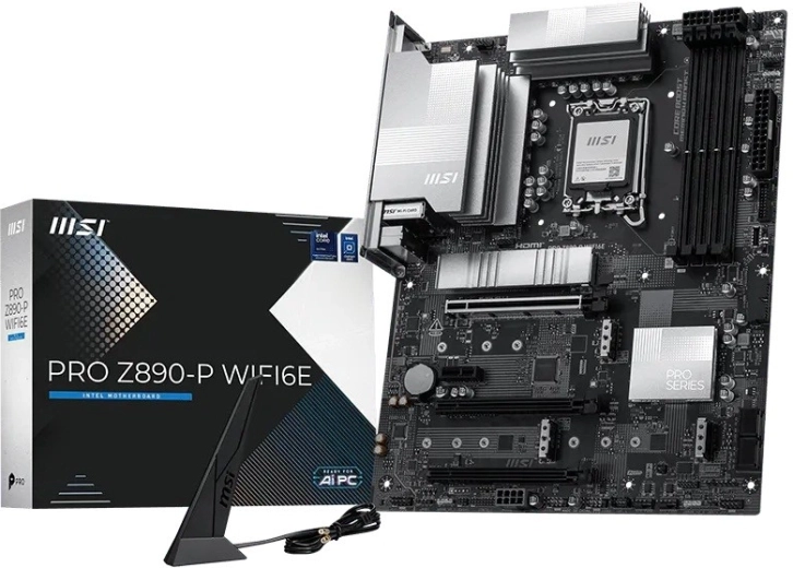 MSI Pro Z890-P WiFi 6E ATX motherboard for Intel LGA1851