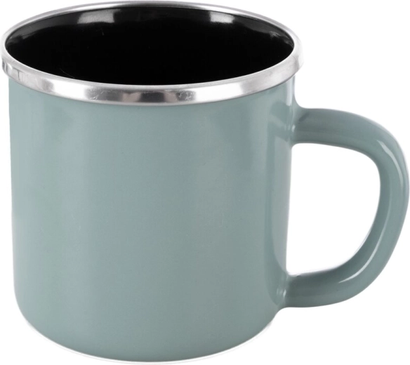 Emaliuotas puodelis Green Lem 0,41 l