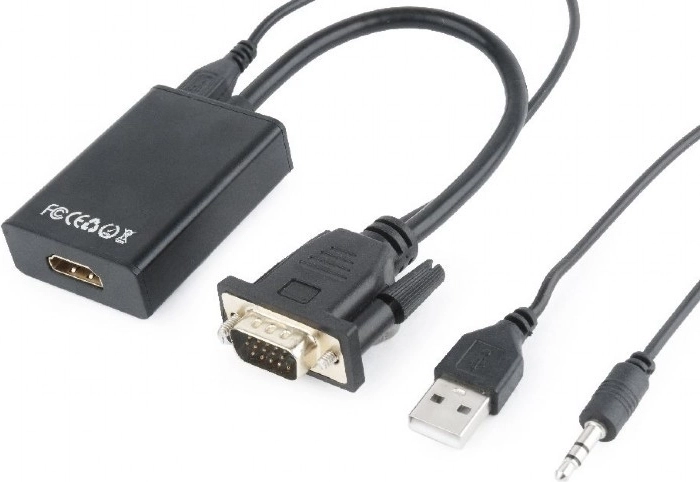 VGA to HDMI Converter 15 cm Black