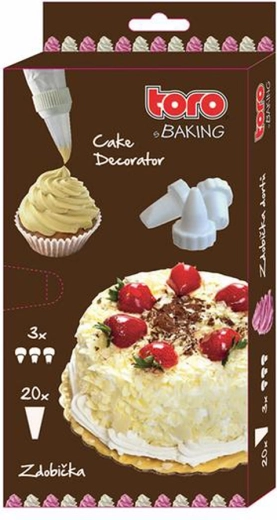 Piping bags with nozzle set 32 × 17.5 cm, 20 pcs