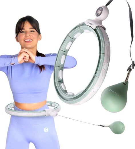 Adjustable hoop with magnetic massage