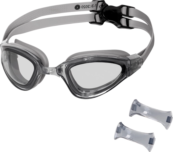 NILS Aqua swimming goggles with anti-fog treatment, gray
