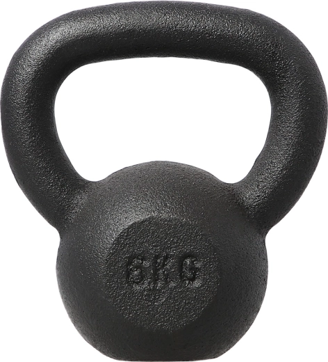 Ketaus kettlebell HMS 6 kg juodas