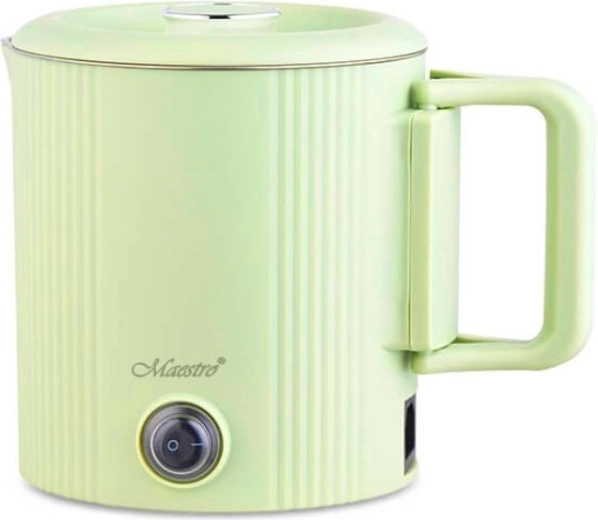 Kelioninis greitaeigis virdulys ir elektrinis puodas 2 viename 0,8 l 600 W MAESTRO MR-009 Mint