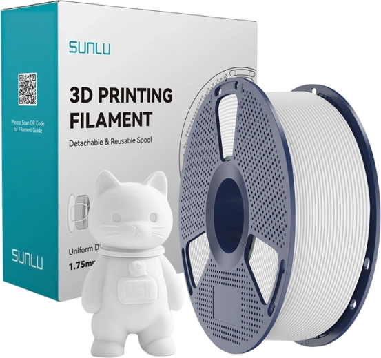 Sunlu PLA Matte baltas filamentas