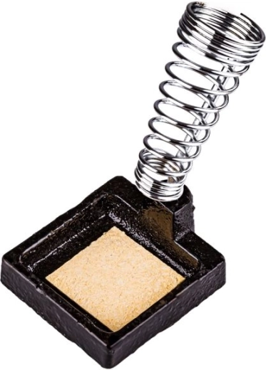 Metal soldering iron stand with sponge and third hand - 1 piece