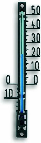 TFA outdoor analog thermometer made of plastic, black, XS