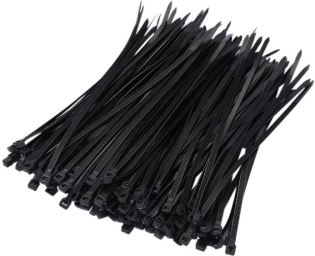 Self-locking cable ties 3.6 × 120 mm, black (100 pcs)
