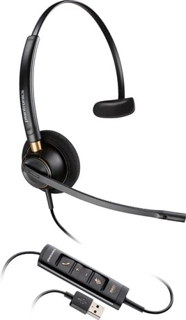 Single-sided headset POLY EncorePro 515 with USB-A