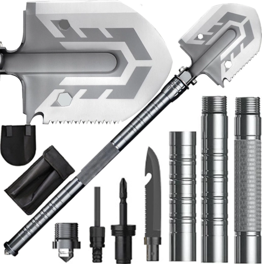 Renew Force folding military field shovel (entrenching tool) 10 in 1