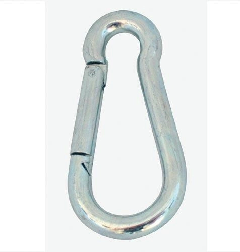 Galvanized carabiner 40 × 4 mm, set of 10 pcs