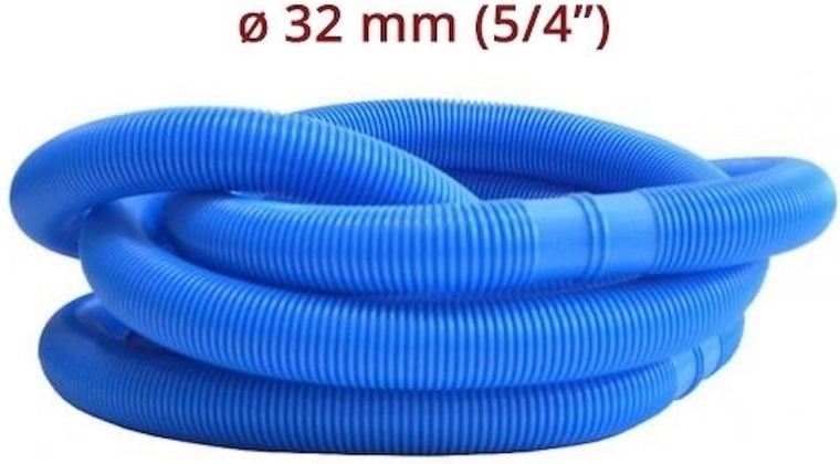 Pool hose 32 mm (5/4") sold by the meter – 1 m, blue