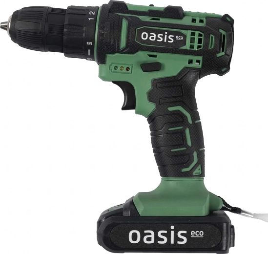Cordless drill/driver with LED, case and 2× 18 V 1.5 Ah batteries