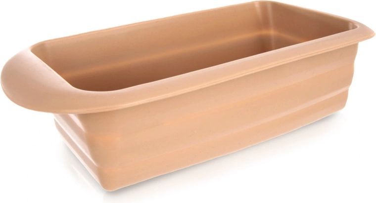 Beige silicone bread loaf pan 29 cm