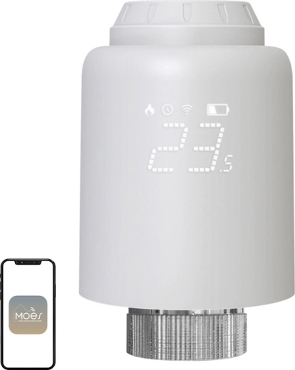 Moes išmanioji termostatinė galvutė ZigBee Tuya ZTRV-PJ-601-MS