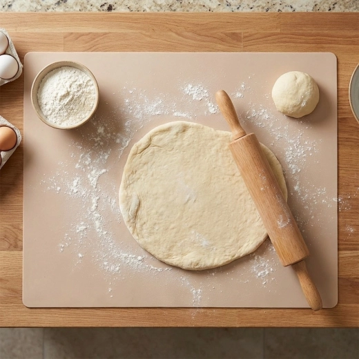 Non-stick surface for easy dough rolling